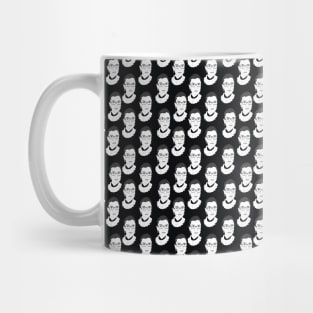 Rbg Pattern, Black and White Mug